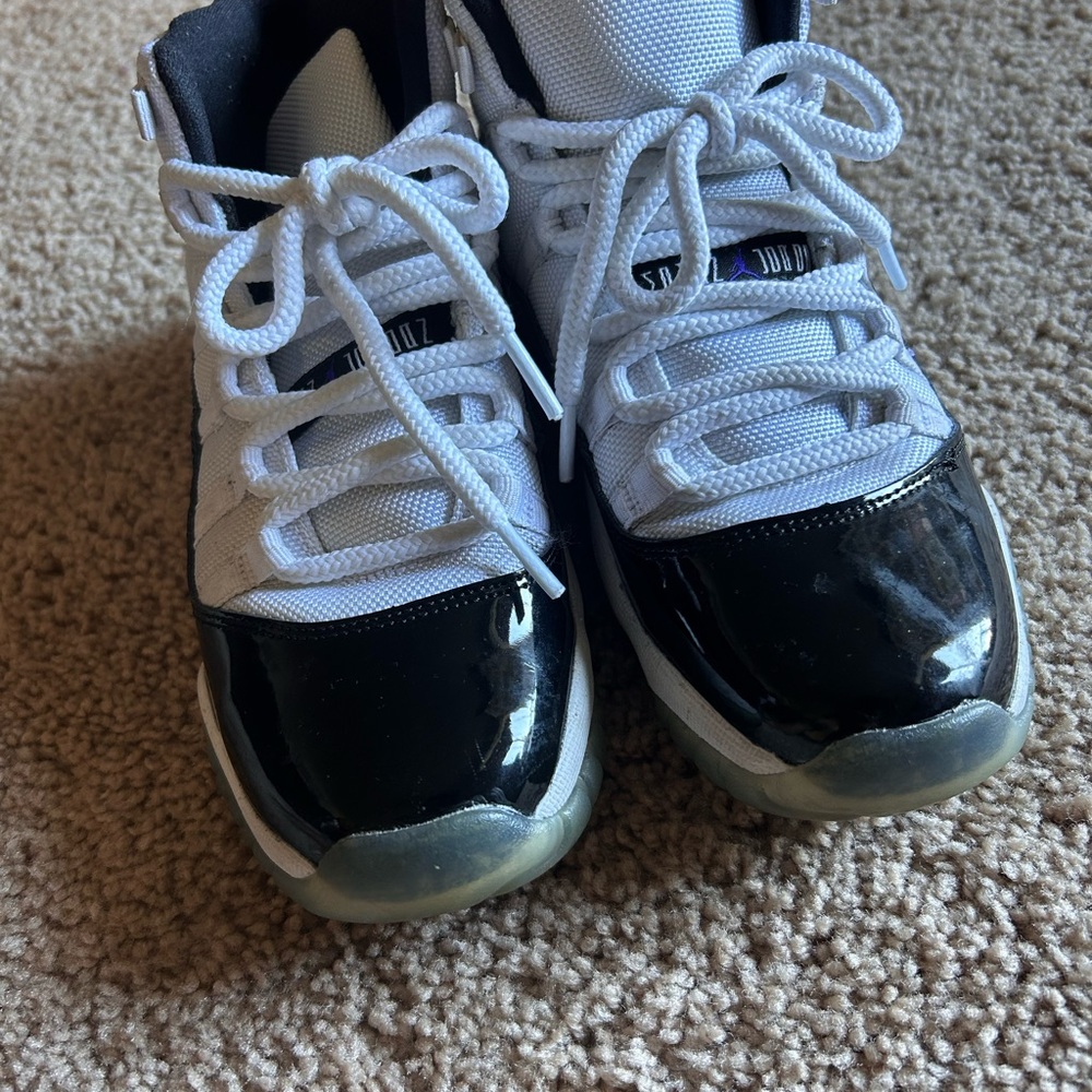 Jordan Kids Black and White Sneakers